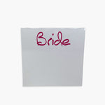 note page for bride