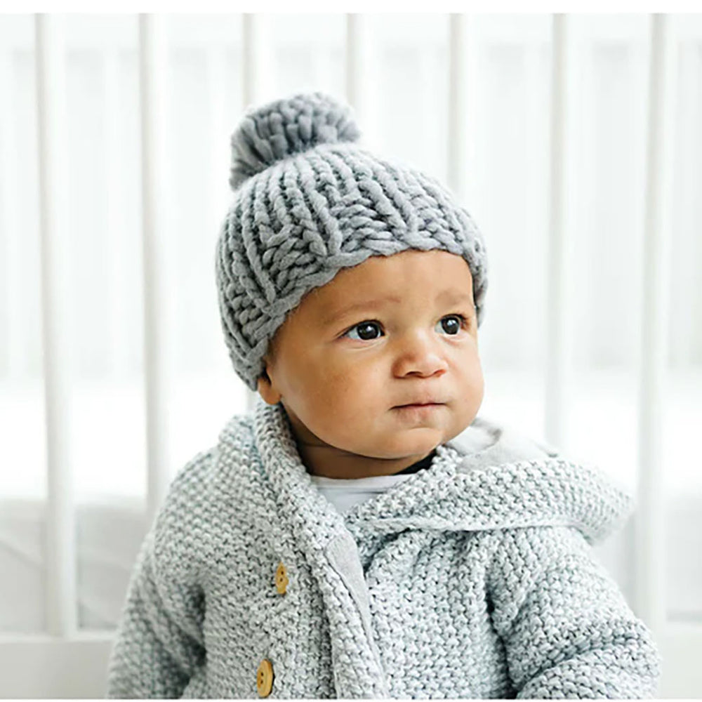 chunky knit baby hat, baby gift, warm baby hat