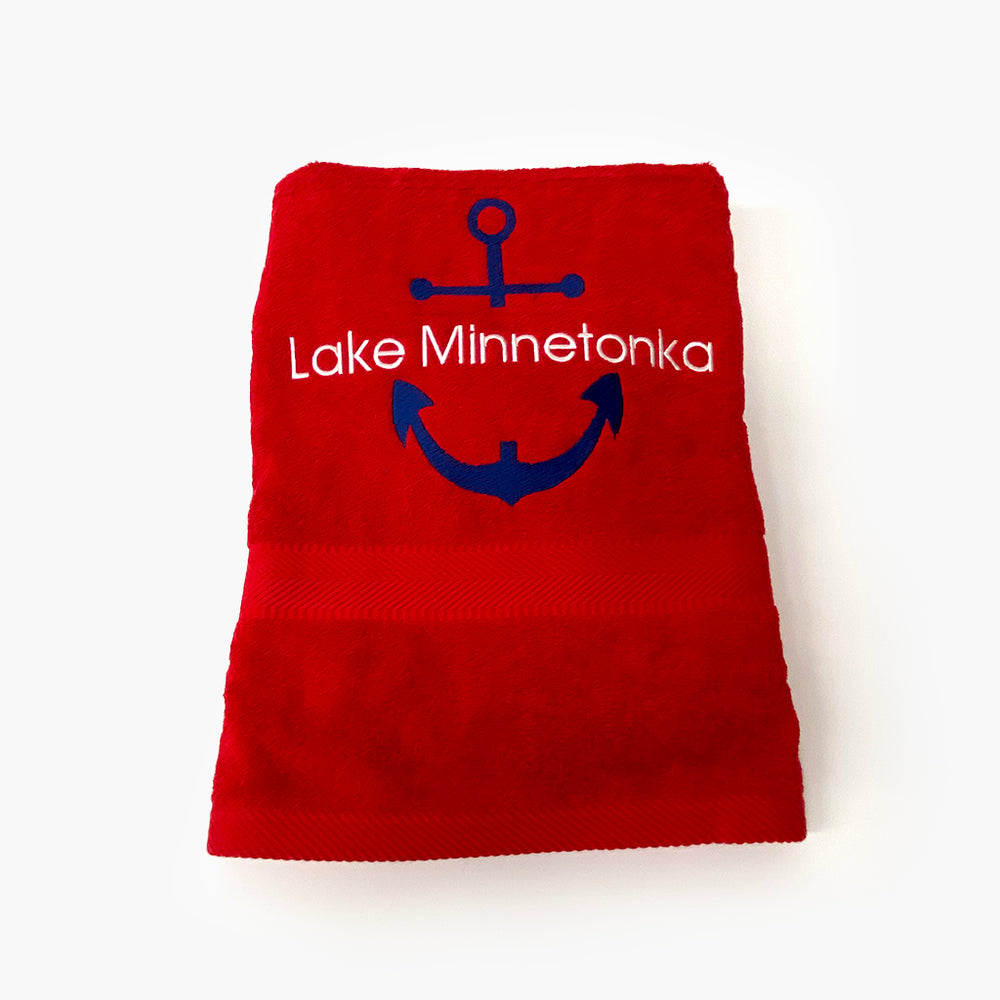 Personalized Anchor Towel