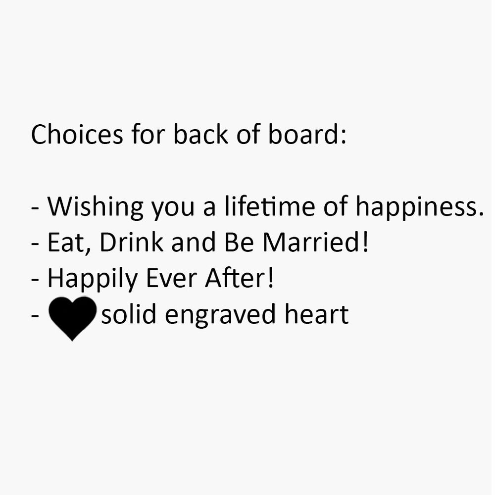 Personalized Maple Wedding Board