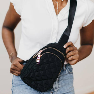 Puffer Bum Bag: Black