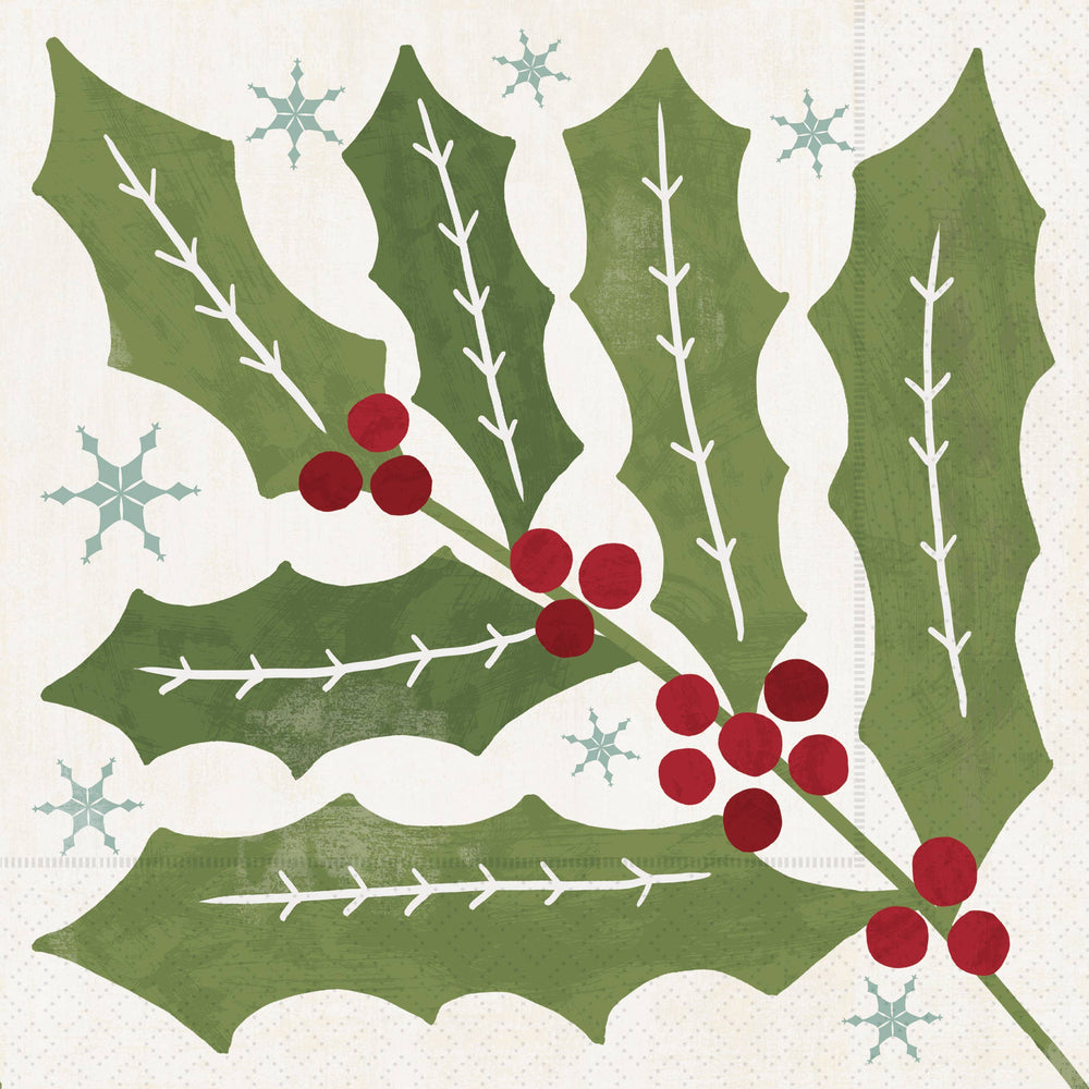 Paper Lunch Napkins 20ct Winter Berry Christmas
