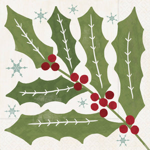 Paper Lunch Napkins 20ct Winter Berry Christmas