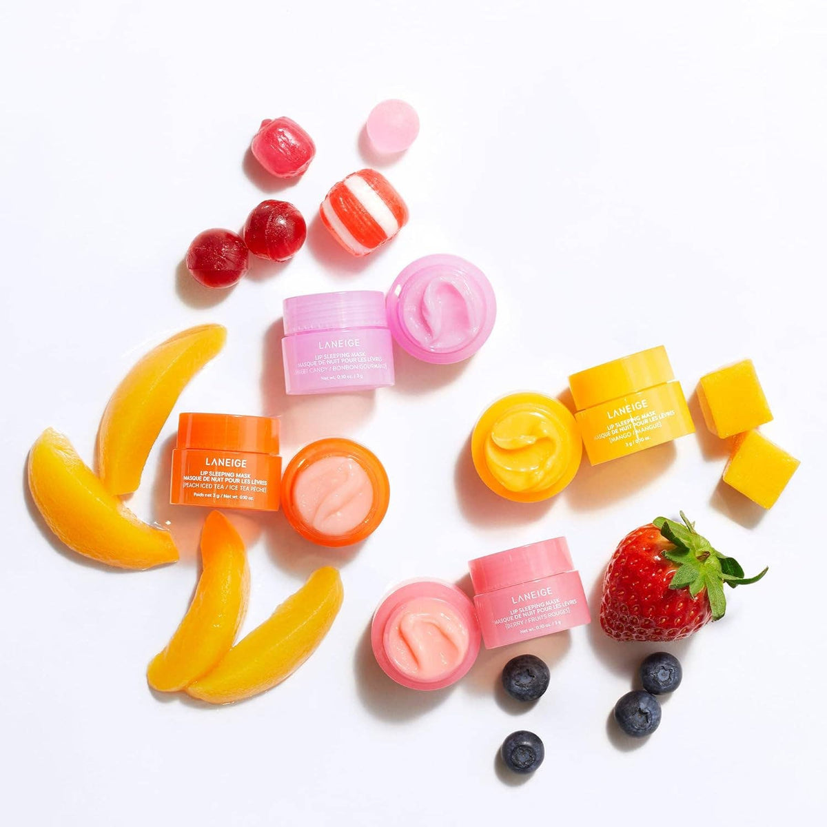LANEIGE Lip Sleeping Mask 3g MINI Berry Mango Gummy Bear: Berry – Fleurish