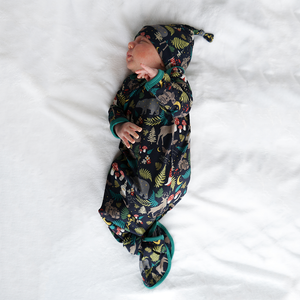 Newborn Gown Set - Night Forest