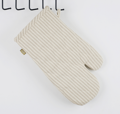 Oven Glove Manor Stripe - Taupe