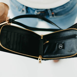 Double Duty Phone Bag : Woven Checkered Navy
