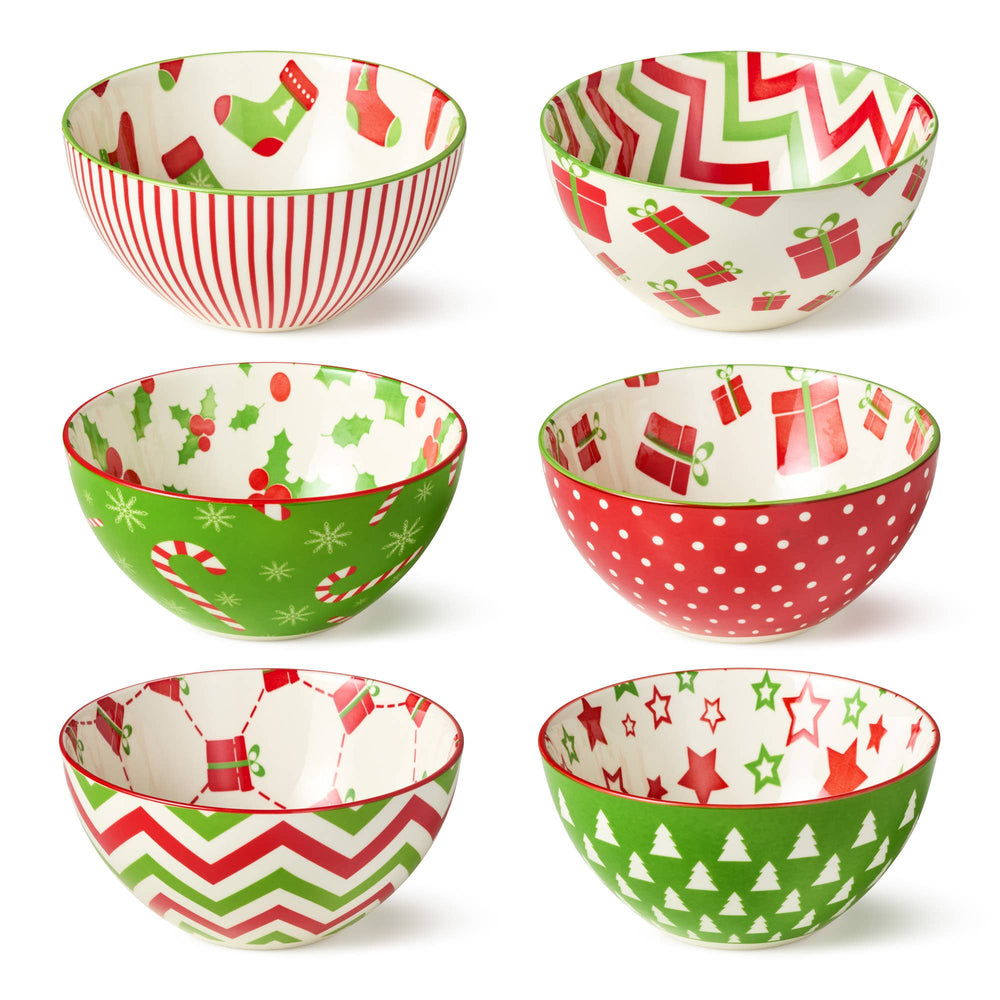 Holiday Fun Christmas All Purp Bowl 4.75x2.25 (6) asst.