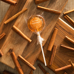 Holiday Honey Lollipops: Artisan Winter Treats | Box of 50: Cinnamon
