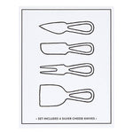 Cardboard Book Box - Silver Cheese Knives