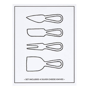 Cardboard Book Box - Silver Cheese Knives