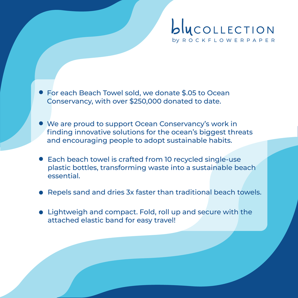 SEA TREASURES Reversible Beach Towel