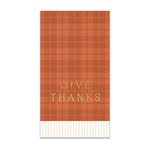 GVT1239 - Give Thanks Plaid Dinner Napkin