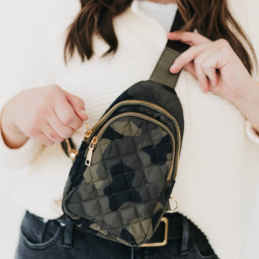 Puffer Bum Bag: Camo