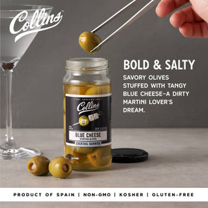 Gourmet Blue Cheese Stuffed Cocktail Olives 4.5 oz