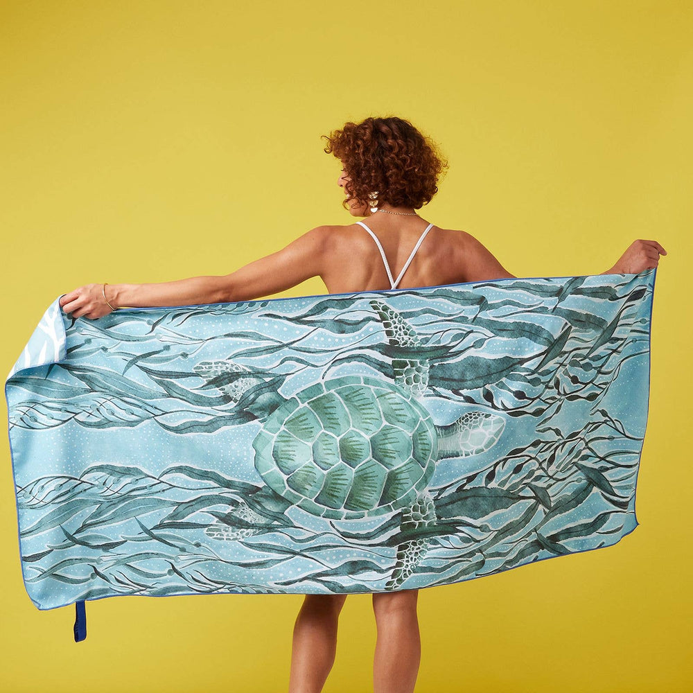 MARINE TURTLE Reversible Beach Towel