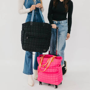 Tenley Quilted Tote Roller Bag: Blue