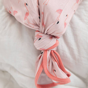 Newborn Gown Set - Fancy Flamingos