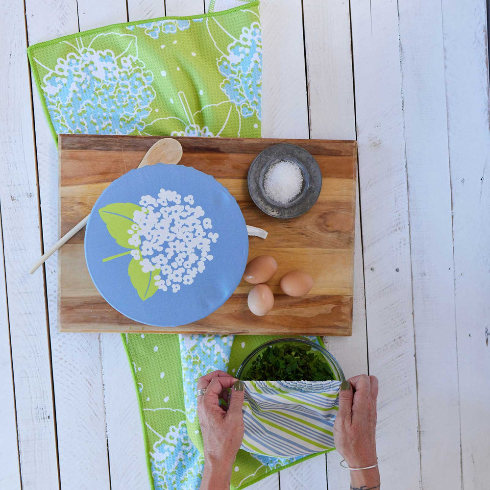 HYDRANGEA blu Kitchen Tea Towel