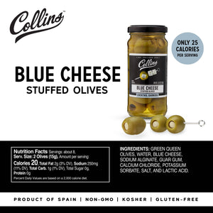 Gourmet Blue Cheese Stuffed Cocktail Olives 4.5 oz