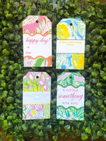 Gift Tag Set - Preppy Prints Variety Pack Of 8