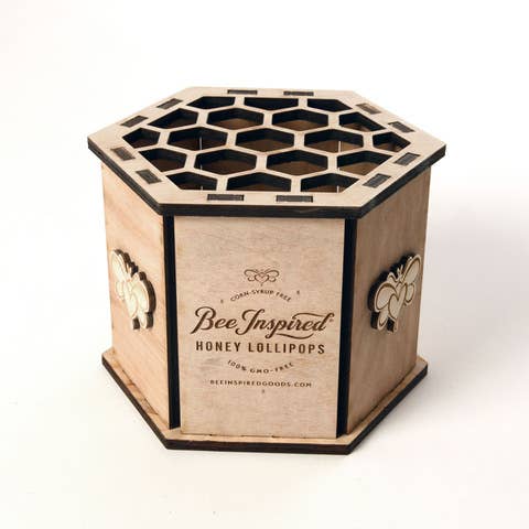 Holiday Honey Lollipops: Artisan Winter Treats | Box of 50: Cinnamon