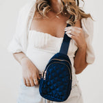 Puffer Bum Bag: Navy
