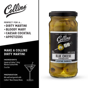 Gourmet Blue Cheese Stuffed Cocktail Olives 4.5 oz