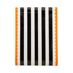 HPH1220 - Orange and Black Striped Paper Table Runner