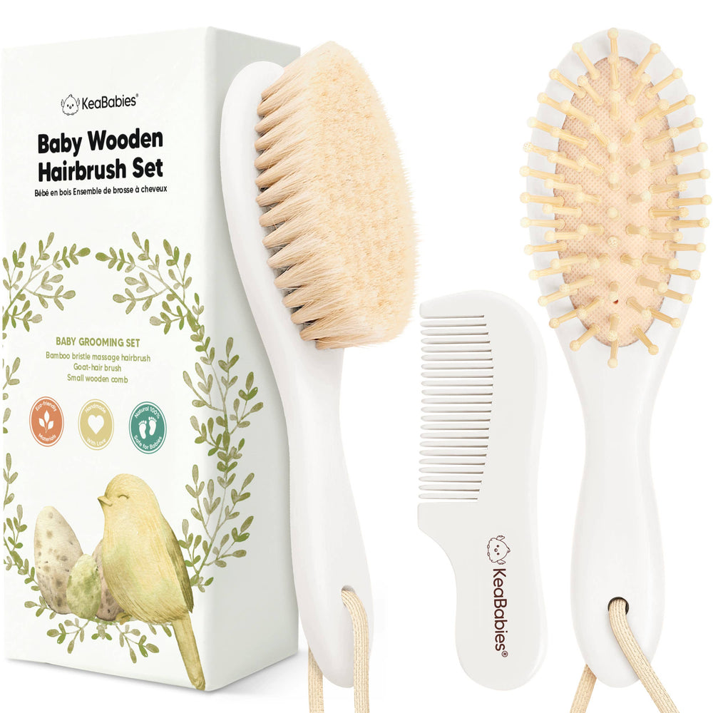Baby Hair Brush and Comb Set: Vanilla