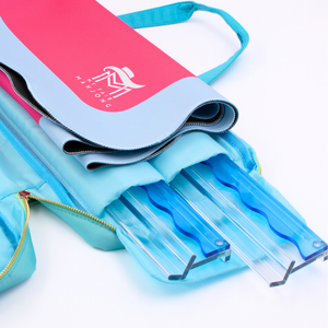 Wavy Acrylic Mahjong Racks | Many Colors | Magnetic Pushers: Multicolor