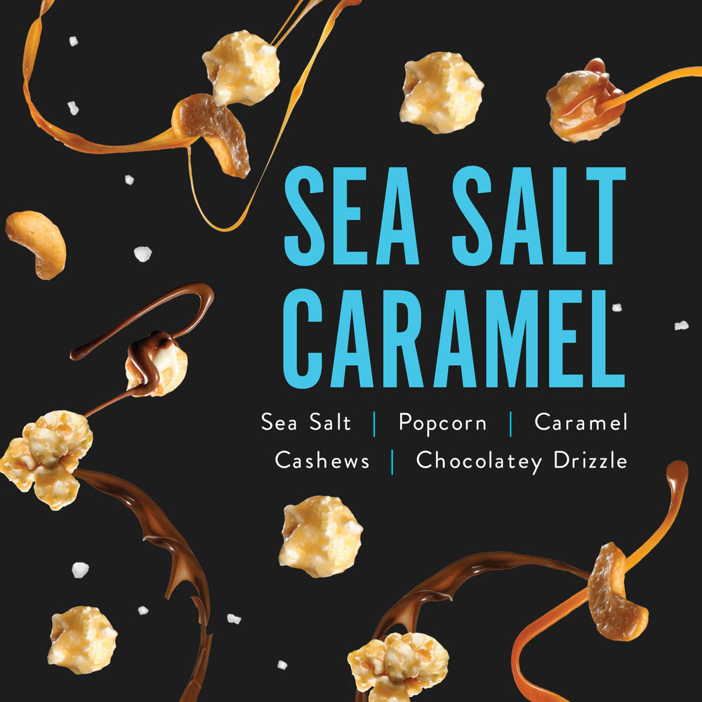 Sea Salt Caramel | Caramel Chocolate Popcorn | canisters