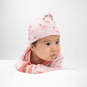 Newborn Gown Set - Fancy Flamingos