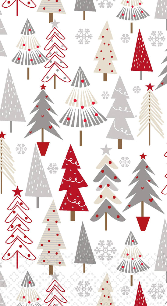 Paper Guest Towels 20ct Trees All Over Christmas