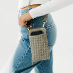 Double Duty Phone Bag : Woven Gray