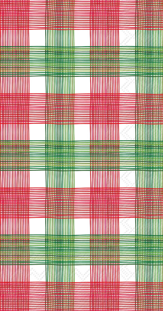 Paper Guest Towels 20ct Red Gingham Christmas