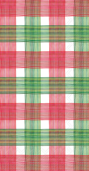 Paper Guest Towels 20ct Red Gingham Christmas