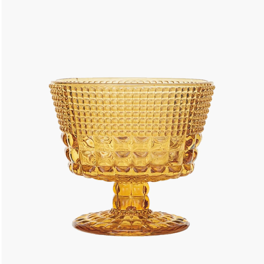 Embossed Stemmed Coupe Glass