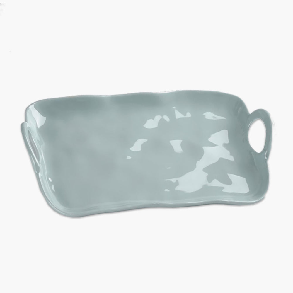 aqua melamine platter