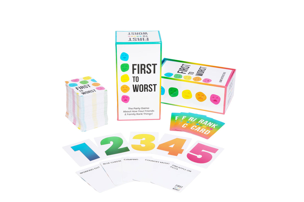 FIRST TO WORST: How Your Friends & Family Rank Things Game – Fleurish