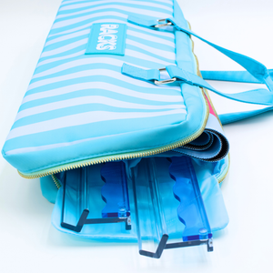 Wavy Acrylic Mahjong Racks | Many Colors | Magnetic Pushers: Multicolor