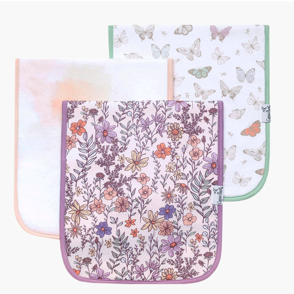 Flora Burp Cloth Set