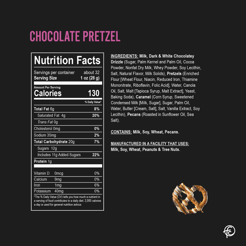 Chocolate Pretzel | Chocolate Pretzels | 19-ounce Canisters