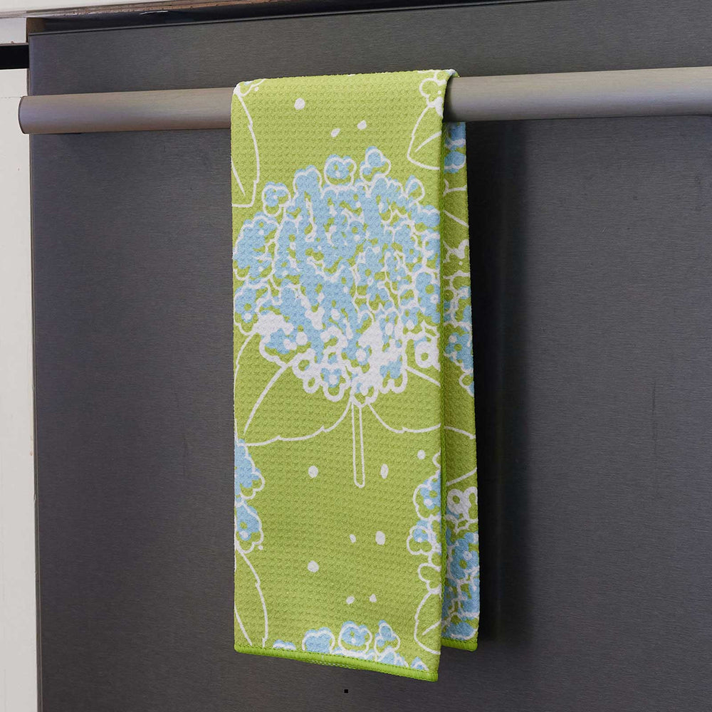 HYDRANGEA blu Kitchen Tea Towel