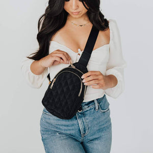 Puffer Bum Bag: Black
