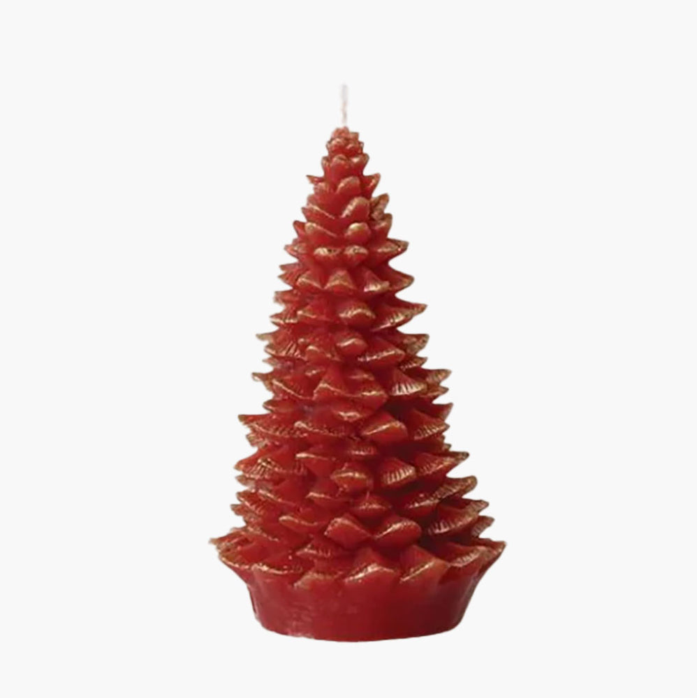 Tree Shaped Candle- Holly Berry