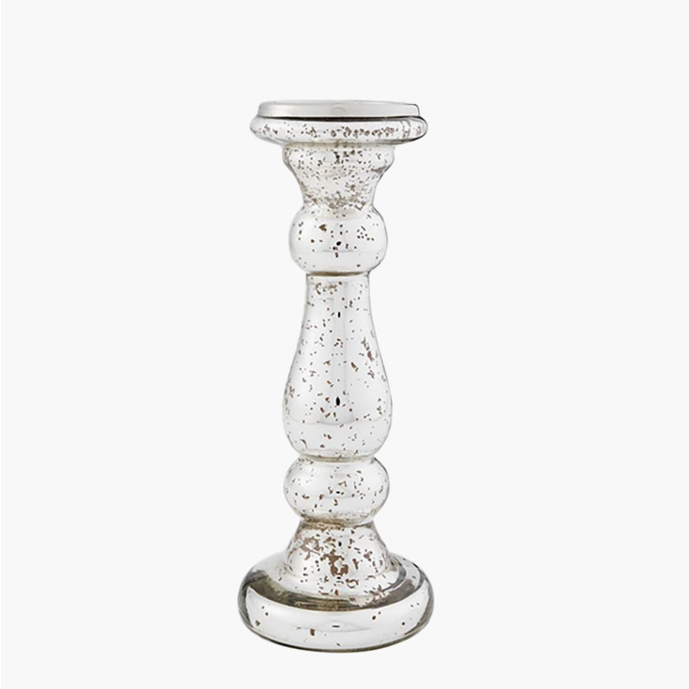 Mercury Glass Candleholder - Medium