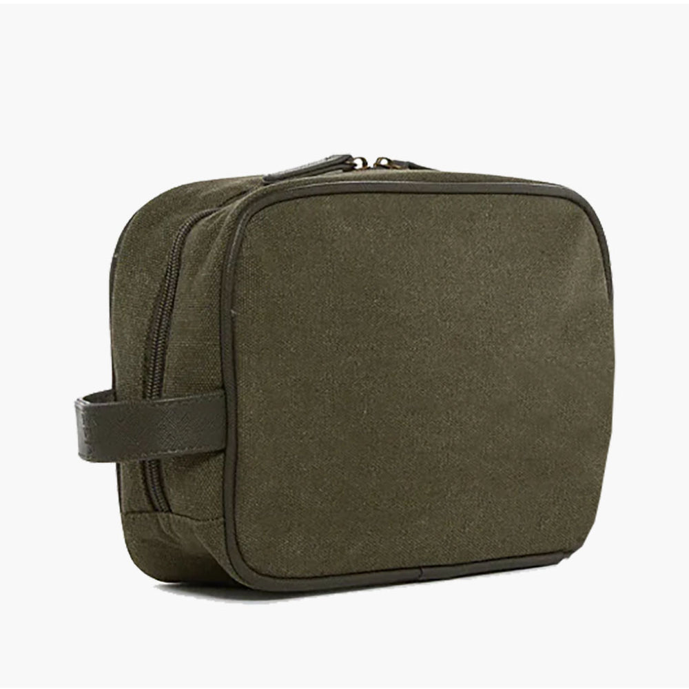 Coated Canvas Toiletry Bag - Cactus