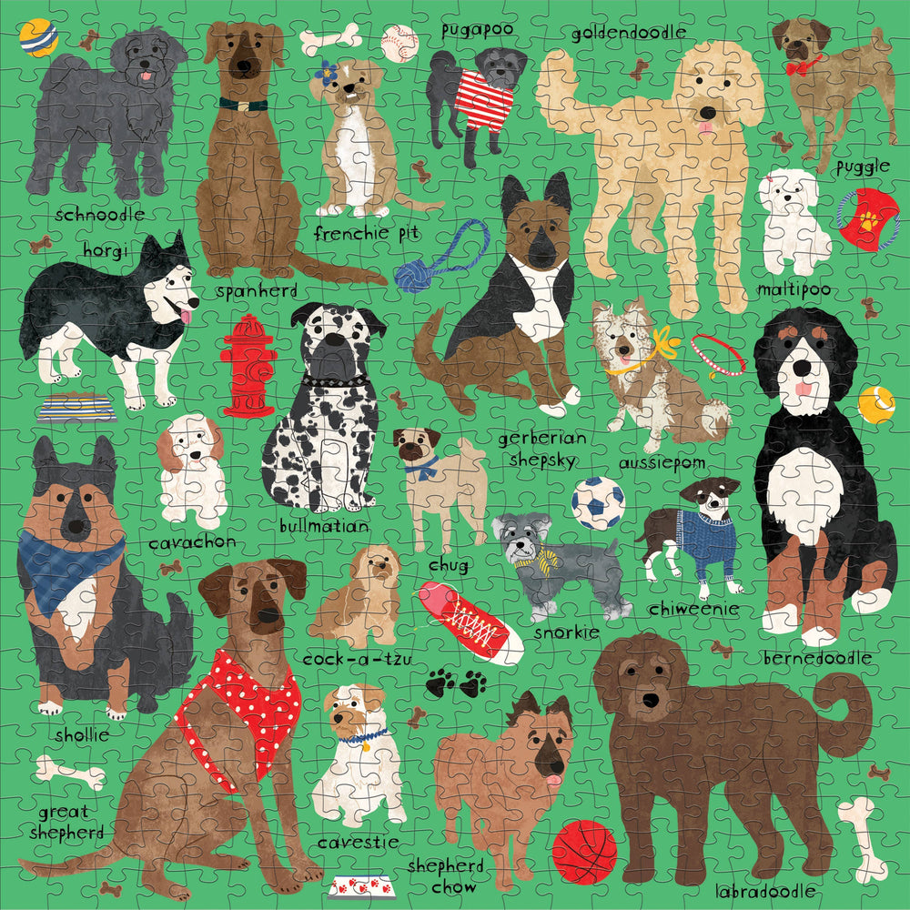 Doodle Dog And Other Mixed Breeds 500 Piece Family Puzzle