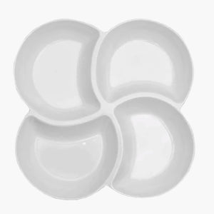 clover shaped melamine platter